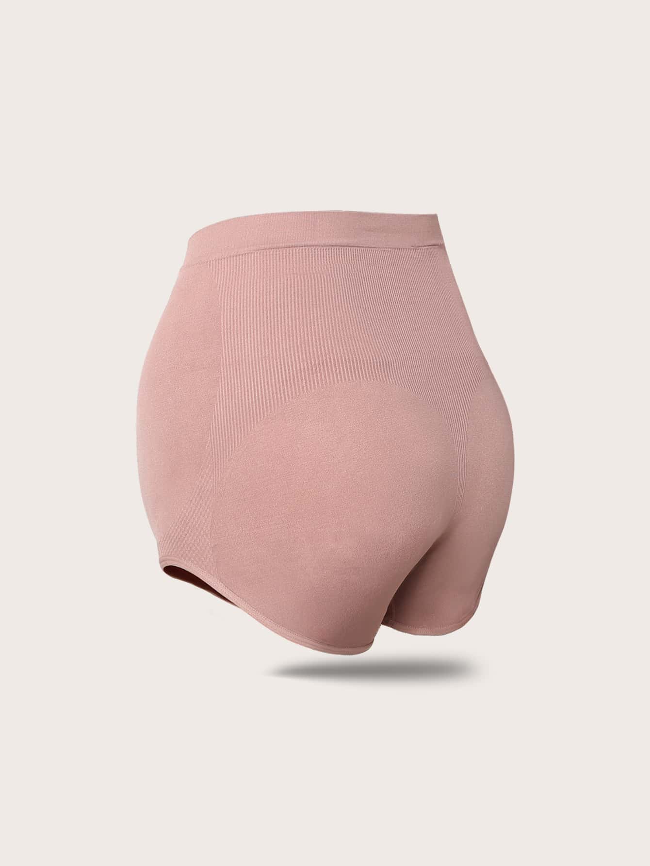 Maternity 5 Pack Solid Ribbed Knit Panties Soft Stretch Comfortable Pregnancy Underwear for Mothers