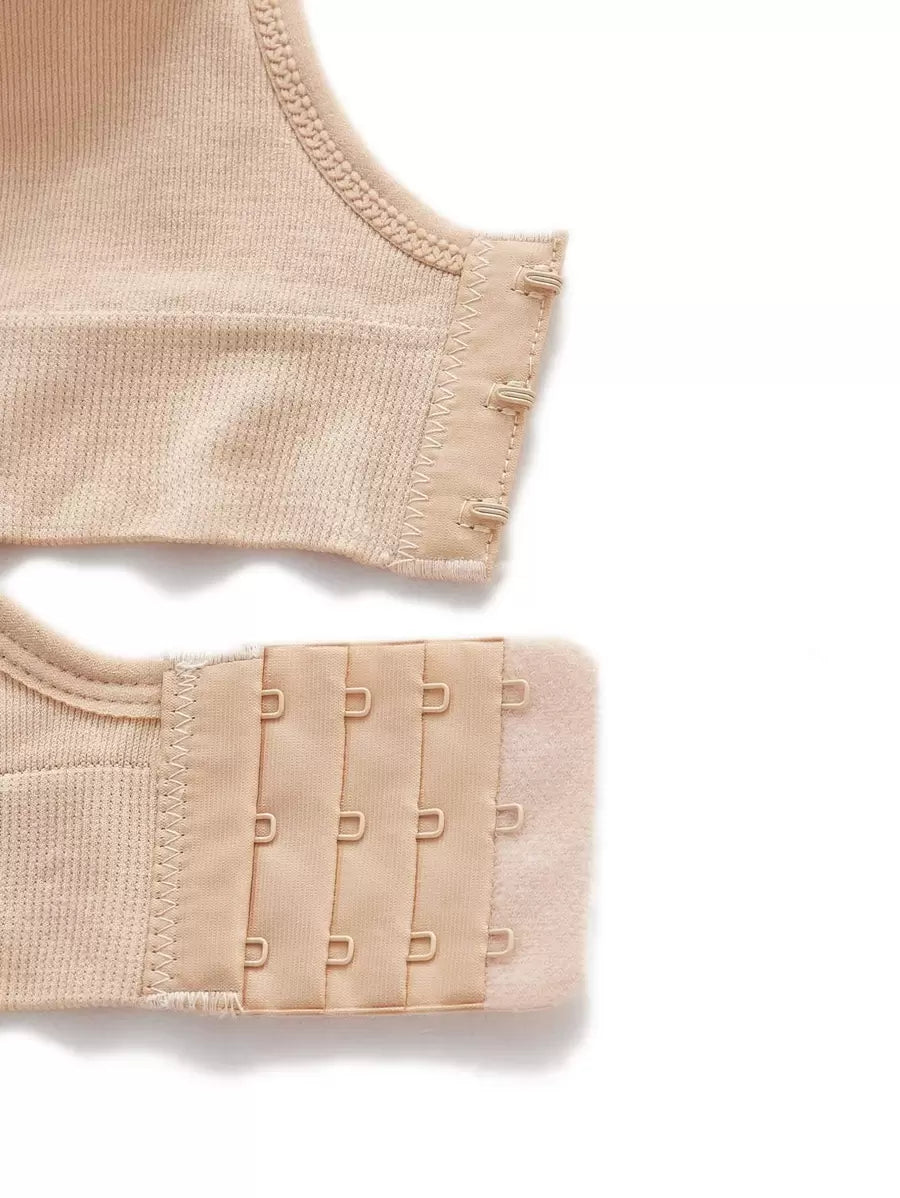 5-Pack Maternity Nursing Bra Set Women Solid Ruched Comfortable Breastfeeding Support Bra