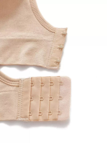 5-Pack Maternity Nursing Bra Set Women Solid Ruched Comfortable Breastfeeding Support Bra