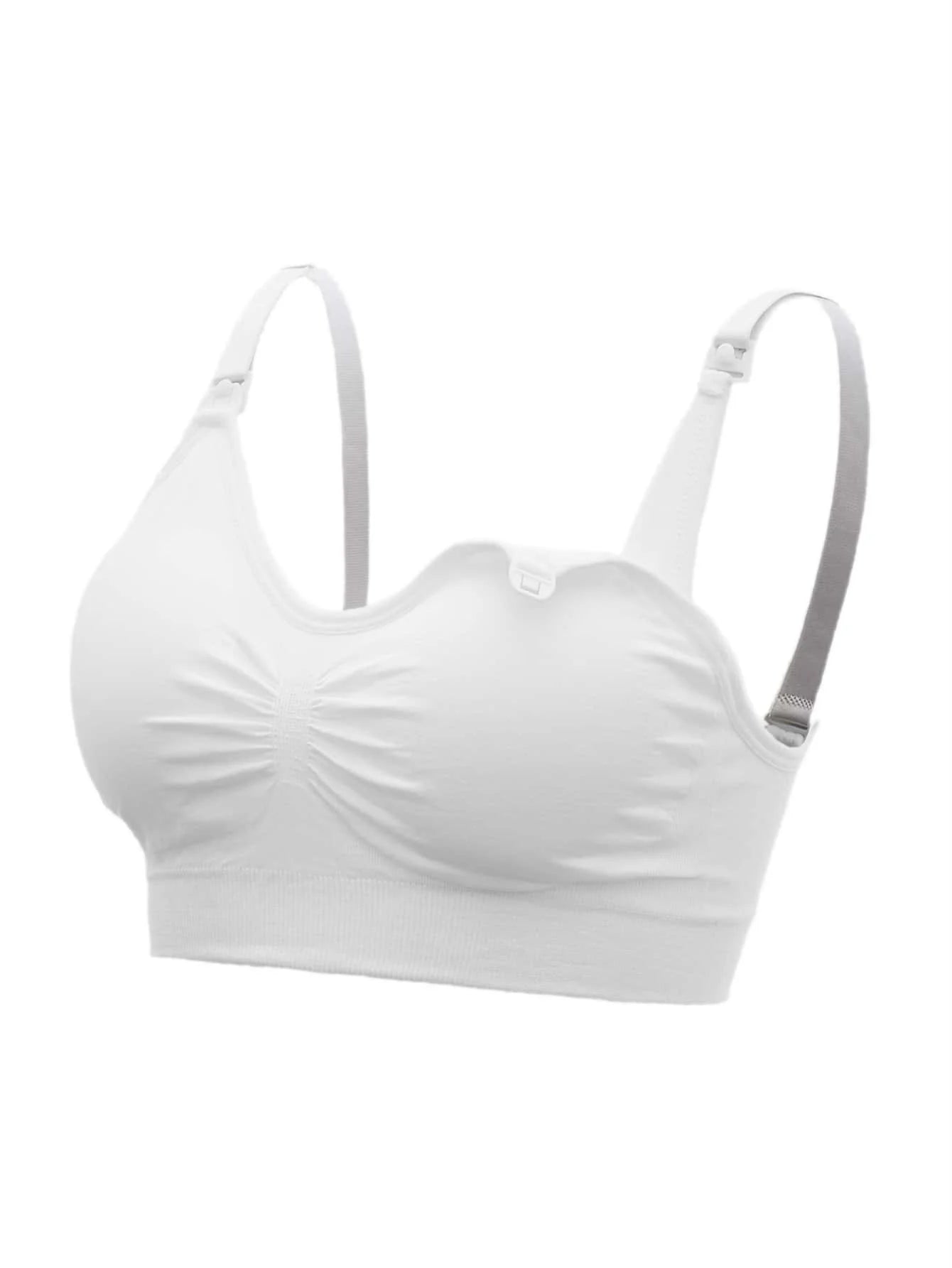 5-Pack Maternity Nursing Bra Set Women Solid Ruched Comfortable Breastfeeding Support Bra