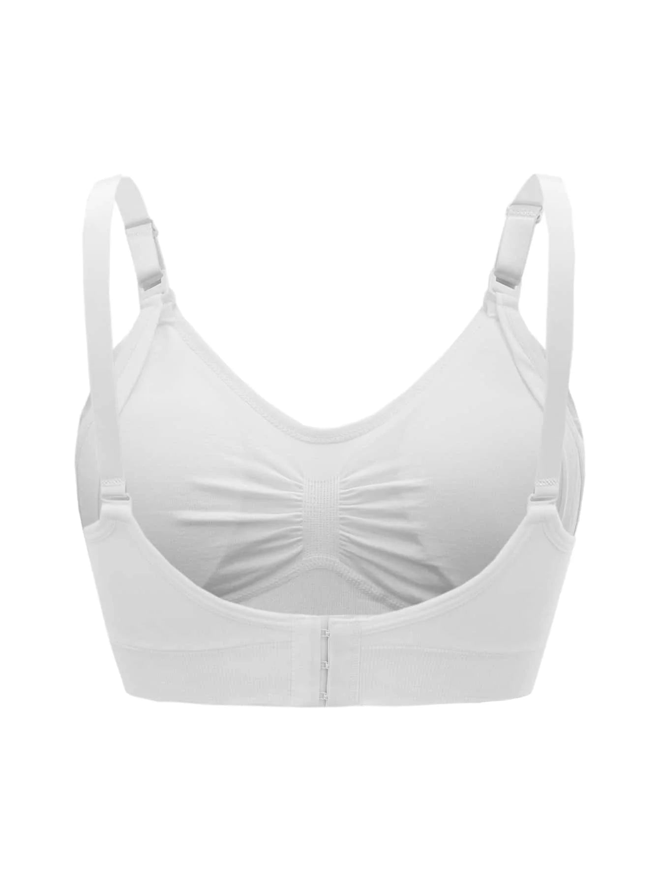 5-Pack Maternity Nursing Bra Set Women Solid Ruched Comfortable Breastfeeding Support Bra