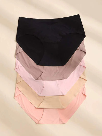 Maternity 5 Pack Solid Panties for Pregnant Women Soft Comfortable High Waist Pregnancy Underwear for Moms