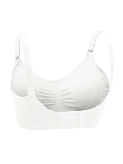 5-Pack Maternity Nursing Bra Set Women Solid Ruched Comfortable Breastfeeding Support Bra