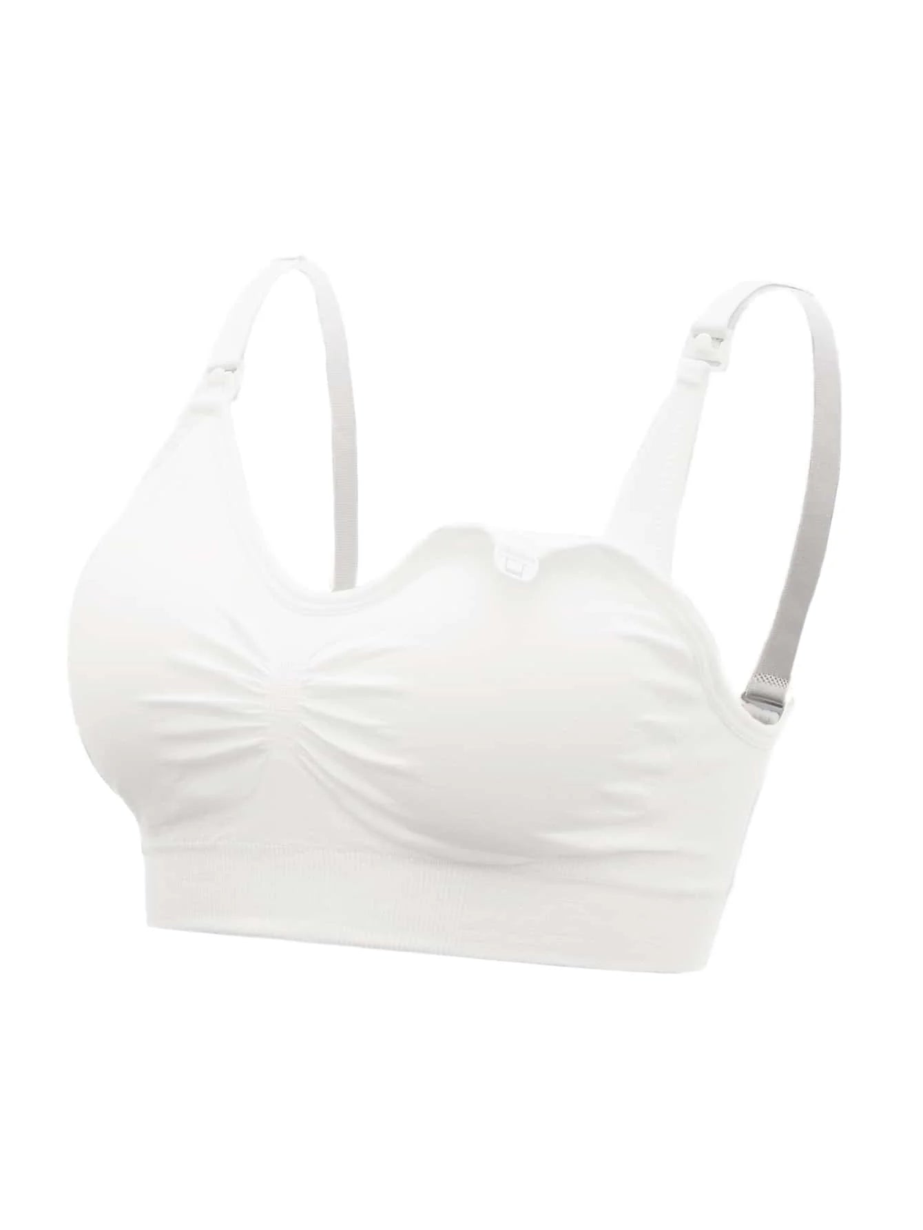 5-Pack Maternity Nursing Bra Set Women Solid Ruched Comfortable Breastfeeding Support Bra