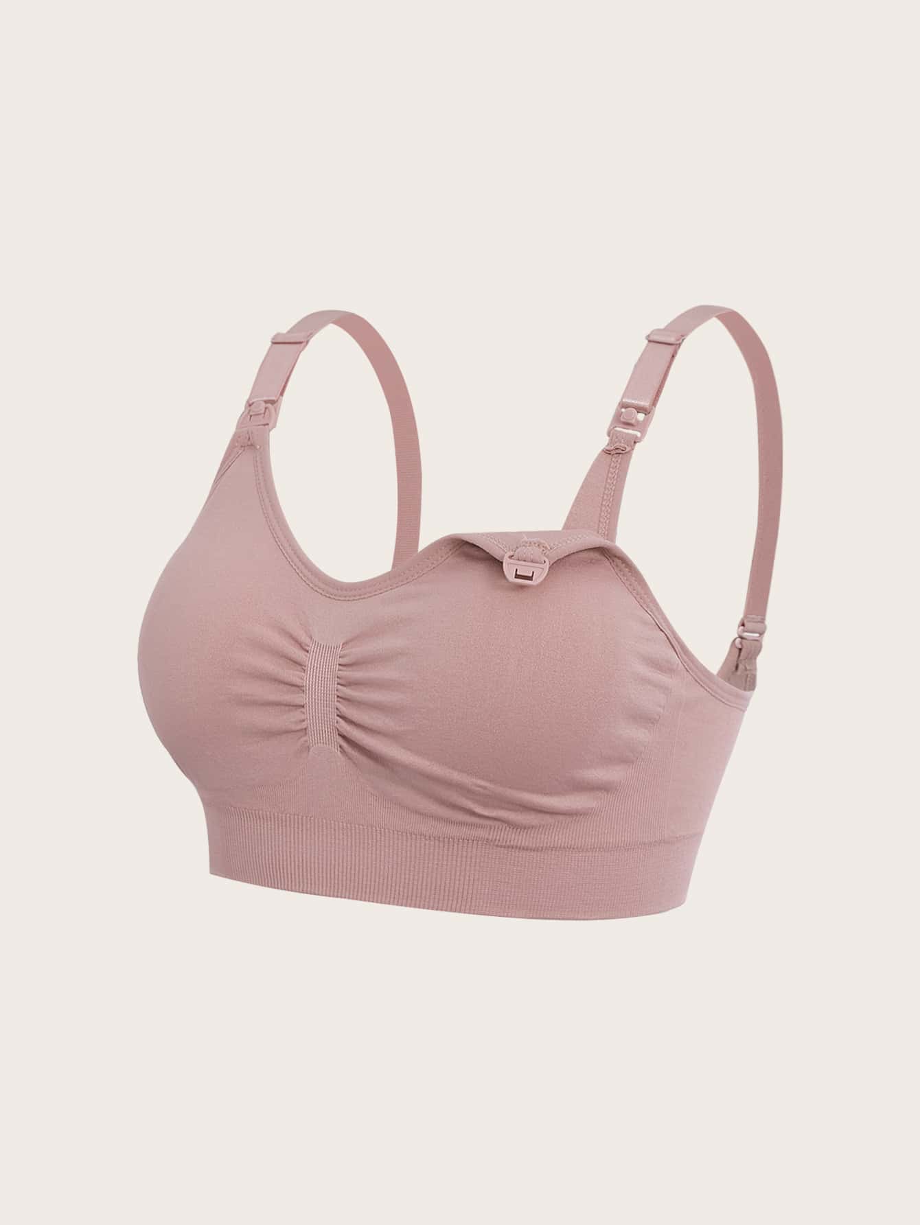 3-Pack Maternity Ruched Nursing Bra Set Women Comfortable Breastfeeding Support Bra Postpartum Lingerie