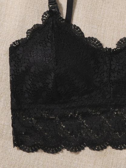 Maternity Bralette 2 Pack - Floral Lace Wireless Lingerie Soft Stretch Nursing, Pregnancy Postpartum