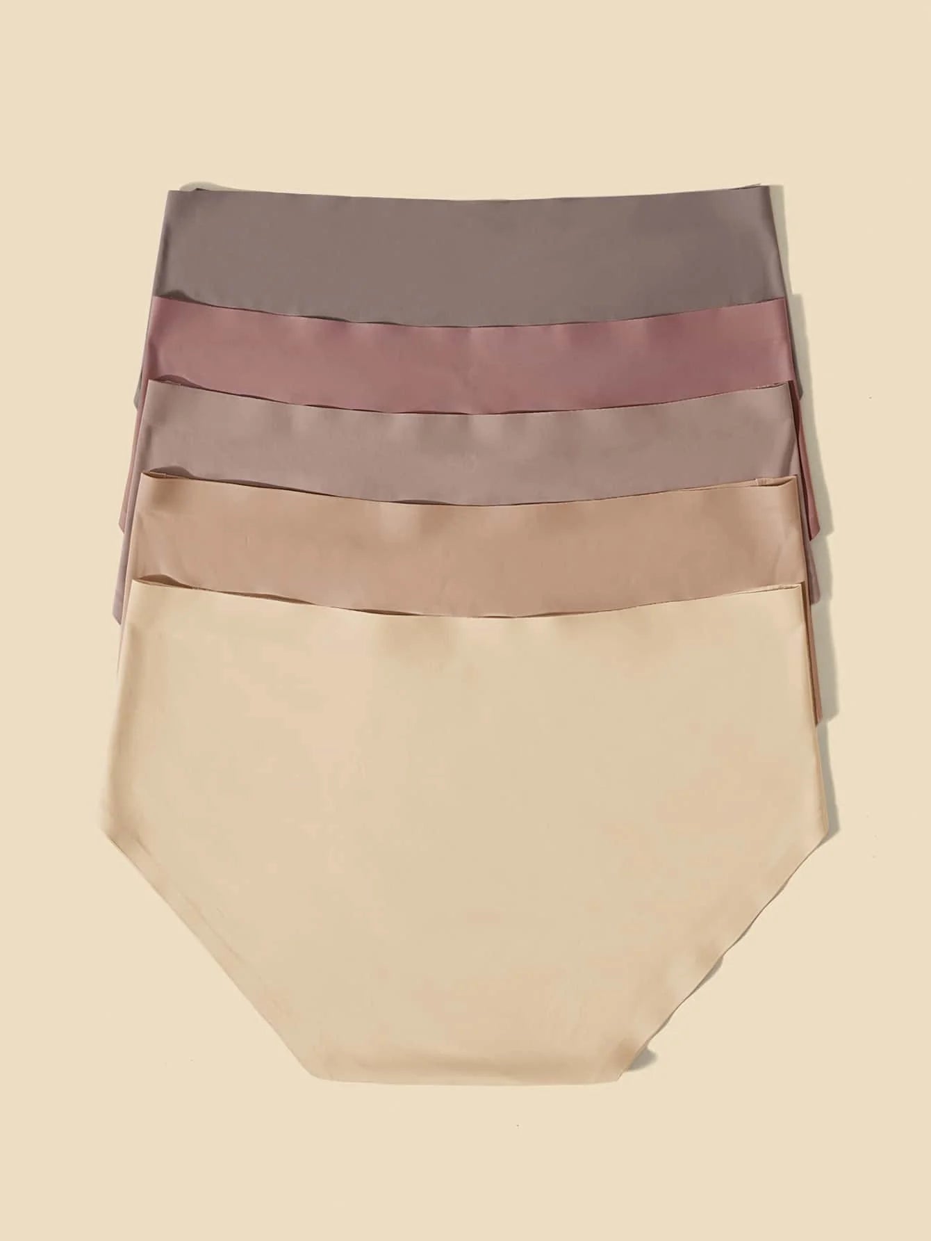 Maternity 5 Pack Solid Panties Soft Comfortable High Waist Pregnancy Underwear for Mothers Everyday Wear