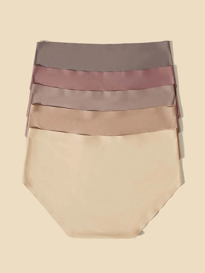 Maternity 5 Pack Solid Panties Soft Comfortable High Waist Pregnancy Underwear for Mothers Everyday Wear
