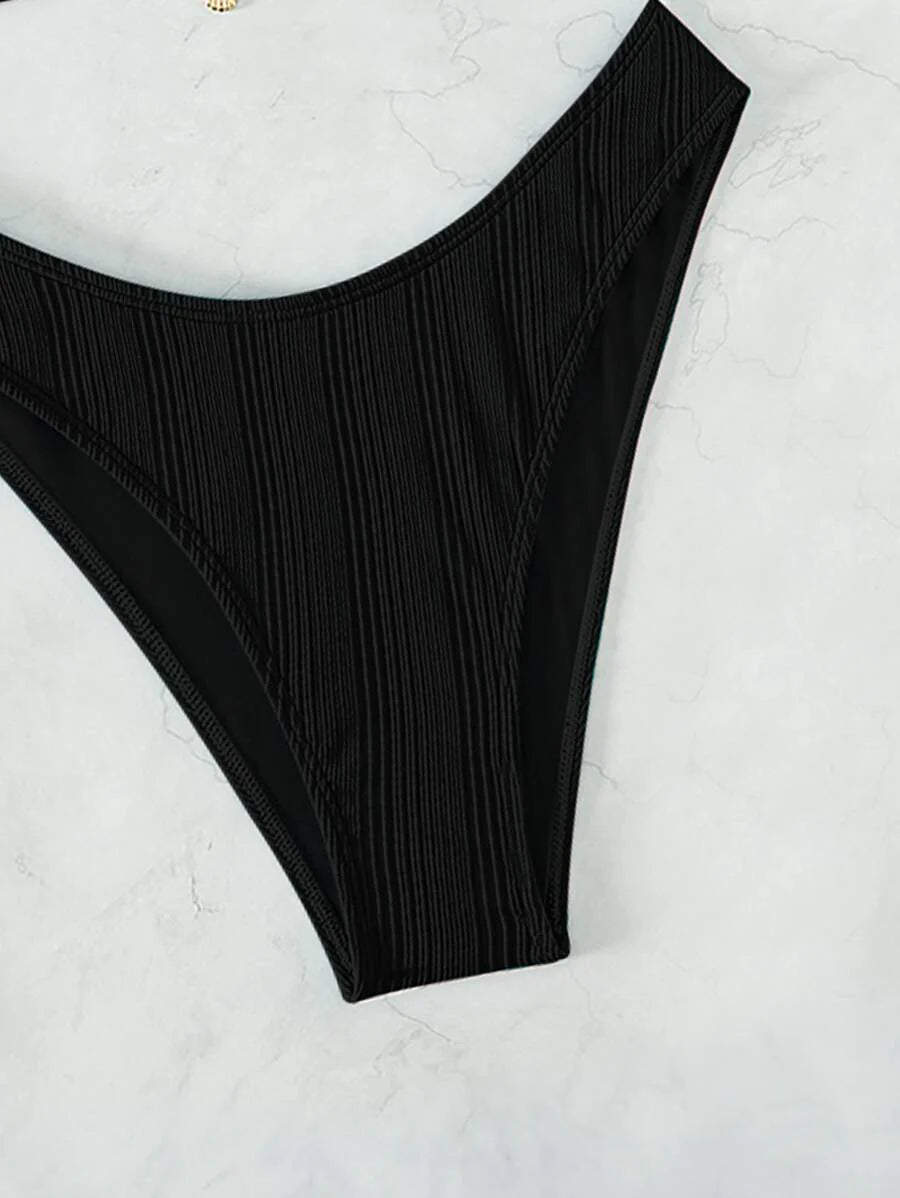 Swim Vcay Swim Suits For Women Summer Beach Chain Linked Halter Triangle Bikini Set
