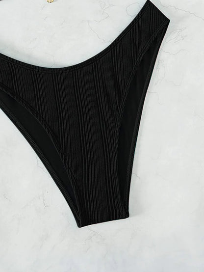 Swim Vcay Swim Suits For Women Summer Beach Chain Linked Halter Triangle Bikini Set