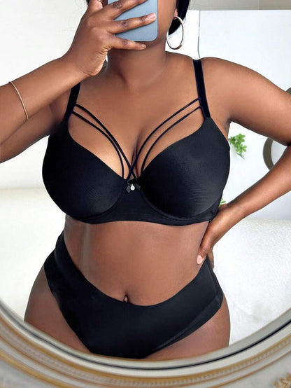 Plus Size High Support Harness Balconette Bra - Lift & Sculpt Maternity Lingerie
