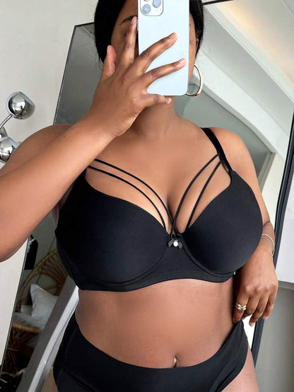 Plus Size High Support Harness Balconette Bra - Lift & Sculpt Maternity Lingerie