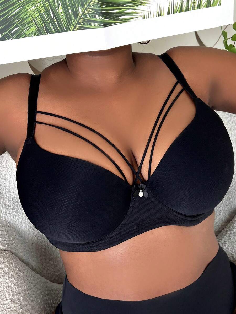 Plus Size High Support Harness Balconette Bra - Lift & Sculpt Maternity Lingerie
