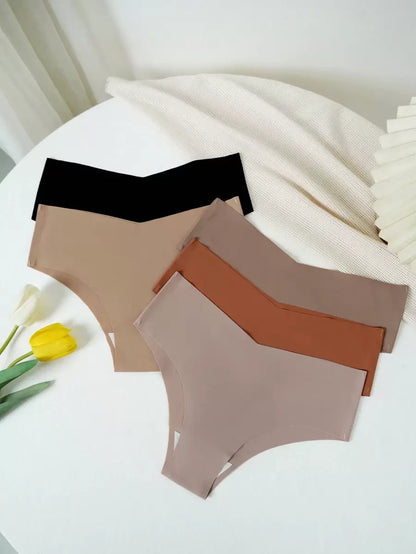 Mama Comfy Maternity Panties - Soft Knitted Stretch Pregnancy Underwear Casual Briefs, Multicolor