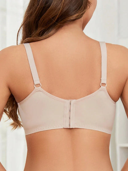 Maternity Nursing Bra Women Solid Color Comfortable Wireless Breastfeeding Support Bra 1pc