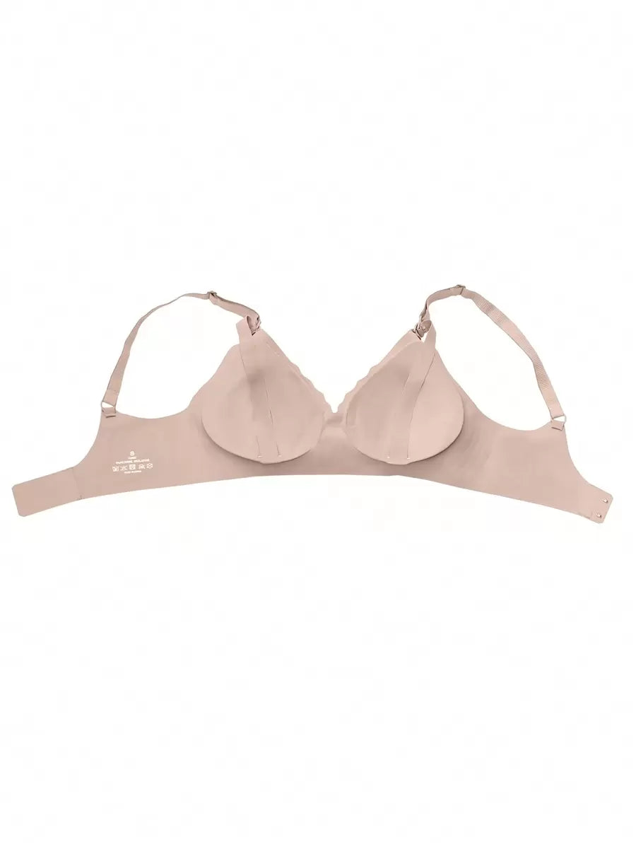 Maternity Jelly Style Nursing Bra Women Solid Color Comfortable Wireless Breastfeeding Support Bra