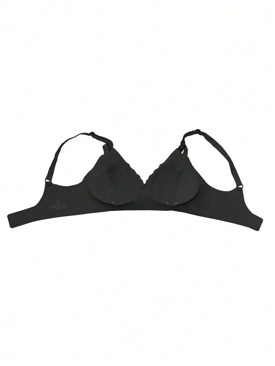 Maternity Seamless Nursing Bra Women Solid Color Comfortable Wireless Breastfeeding Support Bra for Mother