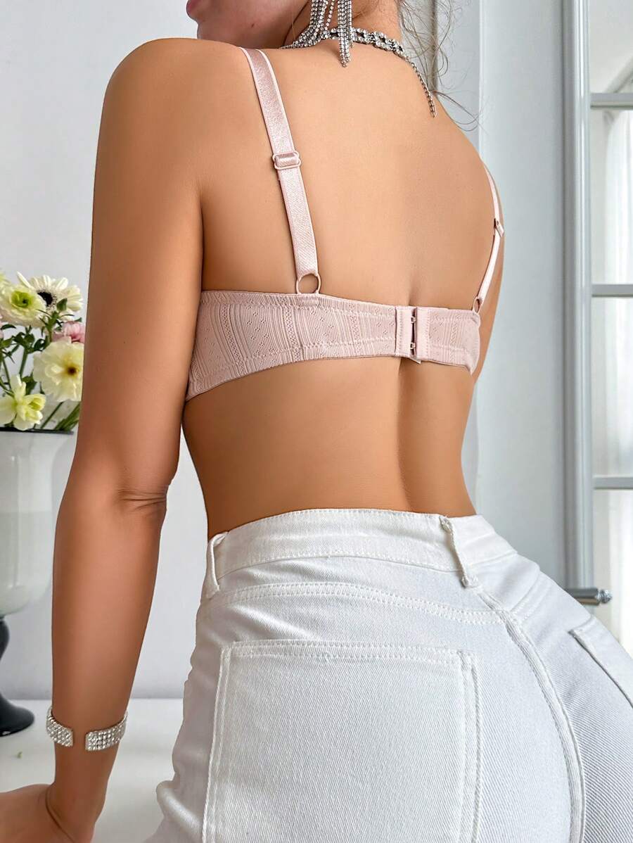 Maternity Push Up Nursing Bra - Solid Color Comfortable Wireless Breastfeeding Lift Up Lingerie