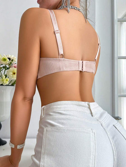 Maternity Push Up Nursing Bra - Solid Color Comfortable Wireless Breastfeeding Lift Up Lingerie