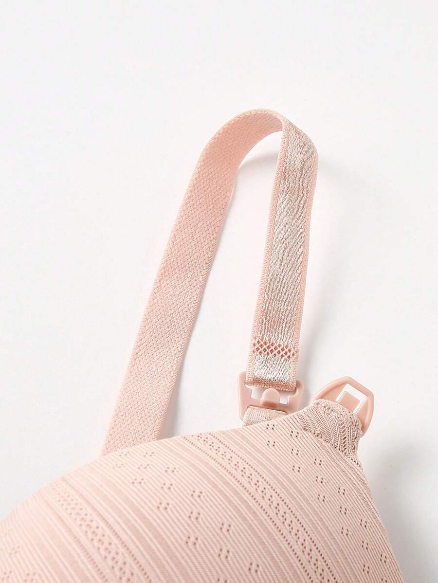 Maternity Push Up Nursing Bra - Solid Color Comfortable Wireless Breastfeeding Lift Up Lingerie