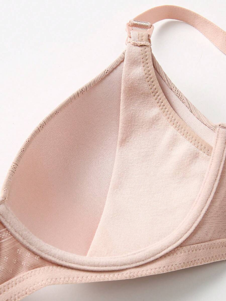 Maternity Push Up Nursing Bra - Solid Color Comfortable Wireless Breastfeeding Lift Up Lingerie