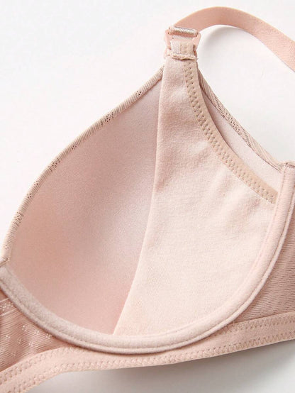 Maternity Push Up Nursing Bra - Solid Color Comfortable Wireless Breastfeeding Lift Up Lingerie