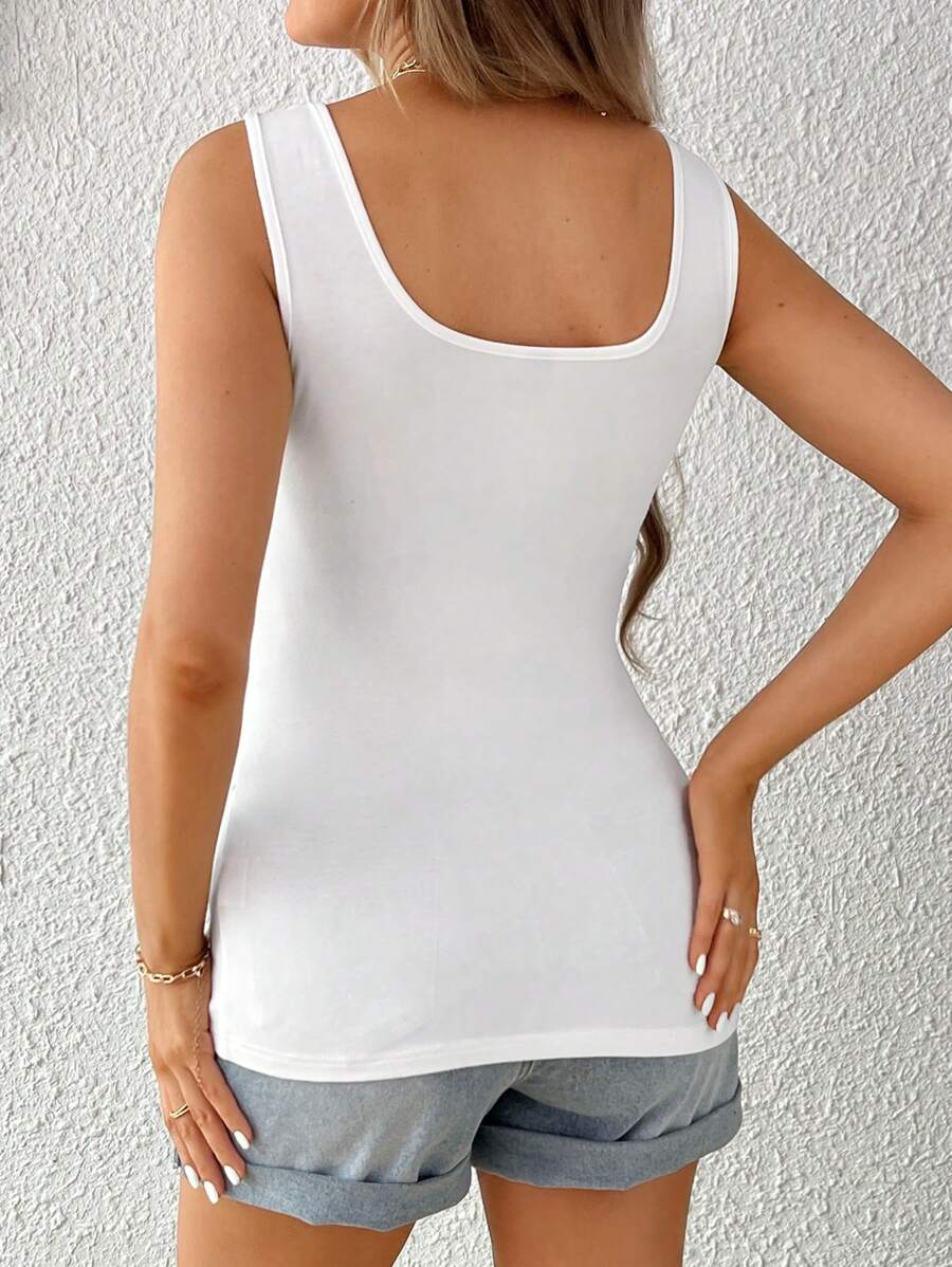 Casual Maternity Tube Top - Strapless Black & White Pleated Pregnancy Fit