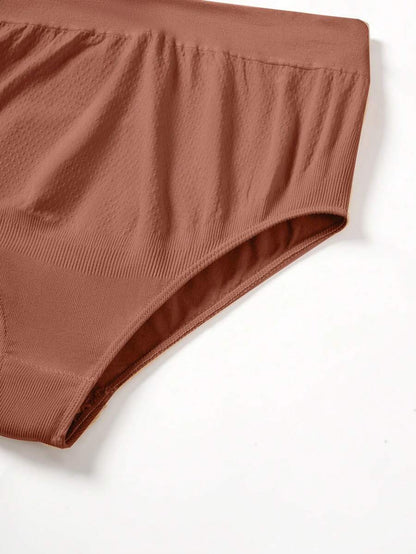 Maternity Panties 3 Pack - High Waist Solid Color Stretchy Soft Seamless, Pregnancy Daily Wear