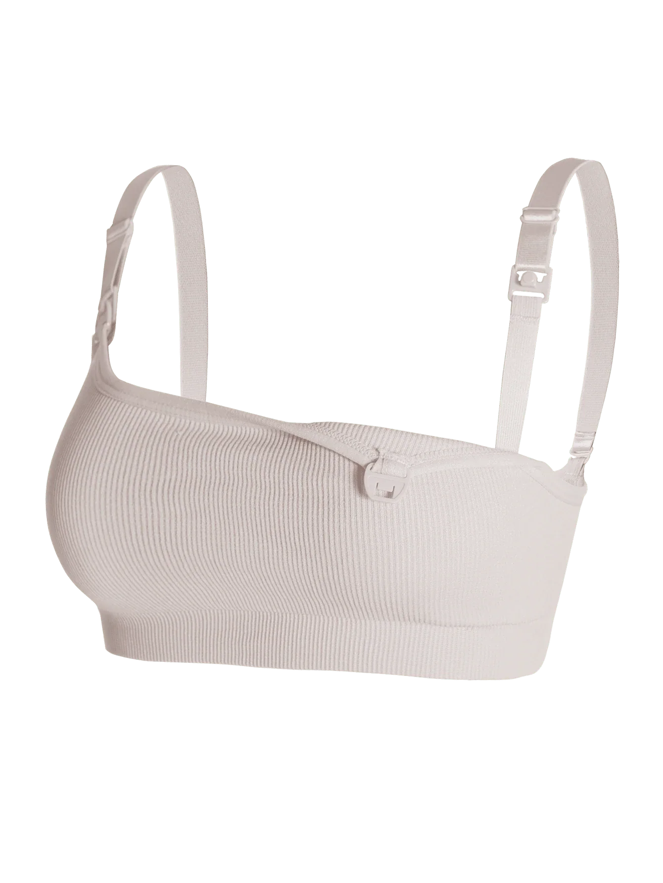 Maternity Nursing Bra Set 3 Pack - Easy Open Breastfeeding Bralette, Black Coffee Skin