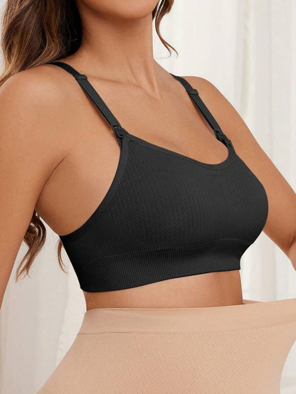 Maternity Seamless Nursing Bra Women Solid Color Comfortable Wireless Breastfeeding Support Bra