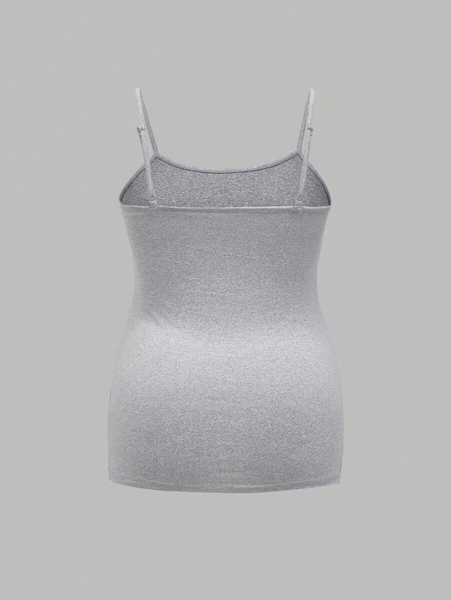 Multicolor Minimalist Ruched Maternity Cami - Slim Fit Spaghetti Strap High Stretch Knitted Tank Top for Pregnant Women Daily Wear