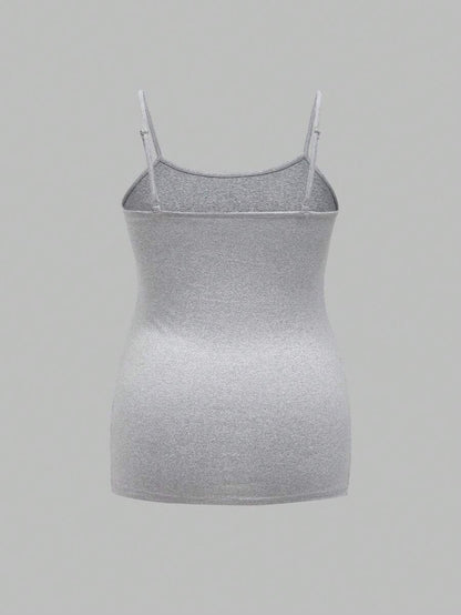 Multicolor Minimalist Ruched Maternity Cami - Slim Fit Spaghetti Strap High Stretch Knitted Tank Top for Pregnant Women Daily Wear