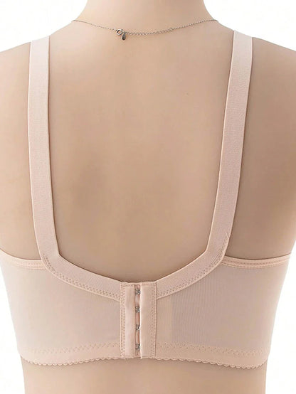 Elegant Pink Lace Nursing Bra - Wireless Push Up Maternity Bralette with Adjustable Straps & High Rise Briefs