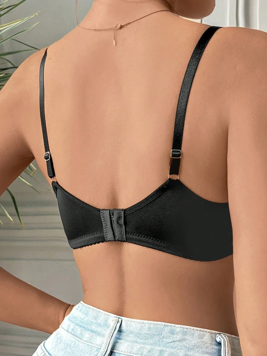 Maternity Contrast Lace Nursing Bra Women Comfortable Breastfeeding Lingerie Support Bra 1pc