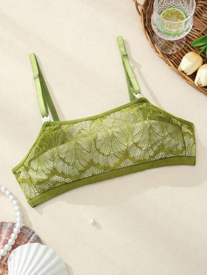 Maternity Lace Floral Bra and Briefs Set Women Easy Wear Comfortable Breastfeeding Lingerie Set