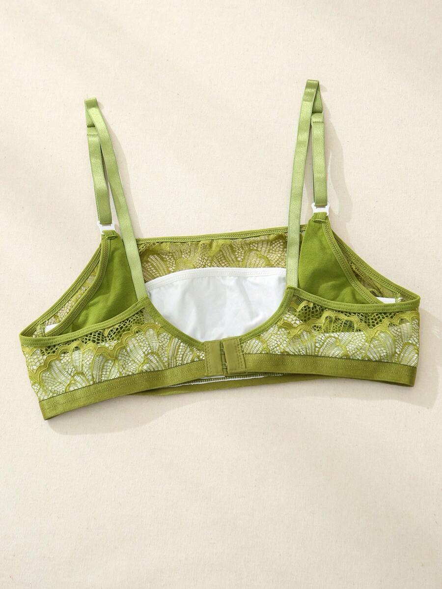 Maternity Lace Floral Bra and Briefs Set Women Easy Wear Comfortable Breastfeeding Lingerie Set