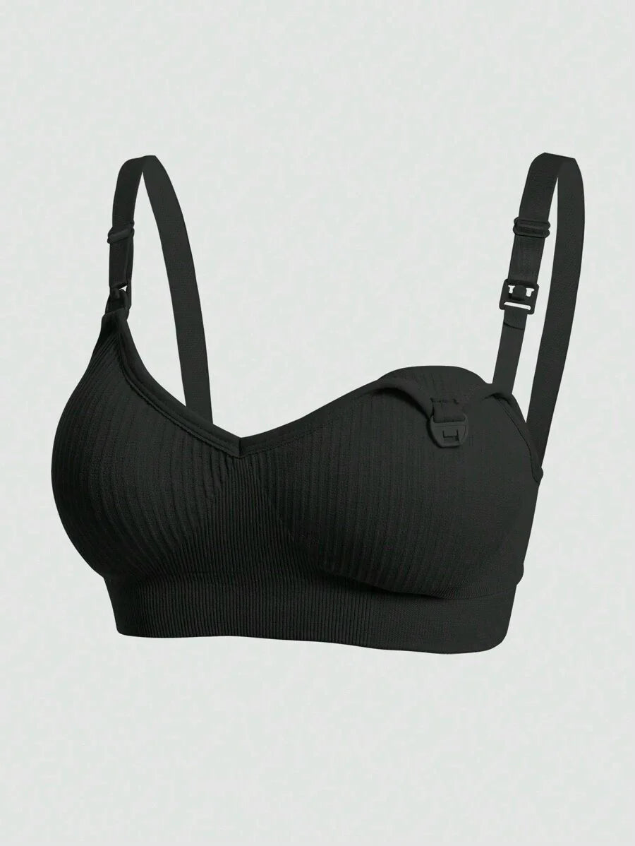 3PCS Maternity Nursing Bra Set Women Front Clip Closure Comfortable Breastfeeding Support Bras