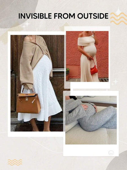 Maternity Christmas Belly Support Shorts - High Waist Elastic Expandable Panel Yoga, Pregnancy