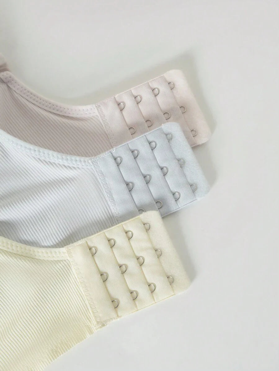 Maternity Nursing Lingerie 3 Pack - Soft Skin-Friendly Wireless Bralette Underwear
