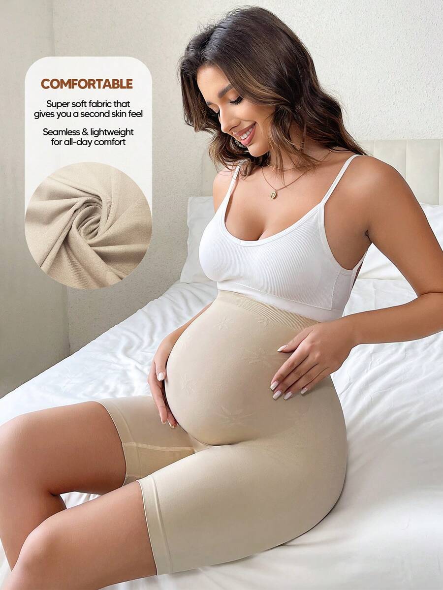 Pregnant Women's High Stretch Waist Maternity Leggings - Daily Wear Casual Summer