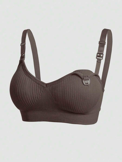 4PCS Maternity Nursing Bras Set Women Sexy Front Clip Comfortable Breastfeeding Lingerie Support Bra