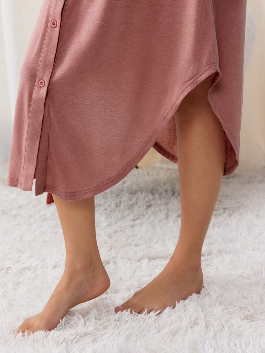 Maternity Labor and Delivery Gown - Hospital Nursing Soft Comfortable Birth Dress, Delivery
