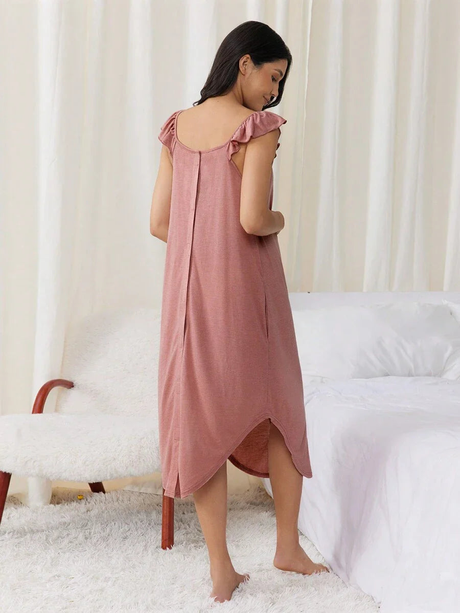 Maternity Labor and Delivery Gown - Hospital Nursing Soft Comfortable Birth Dress, Delivery
