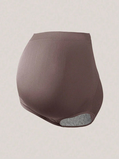 5pcs Maternity Underwear - High Waist Belly Support Shorts for Mid-Late Pregnancy