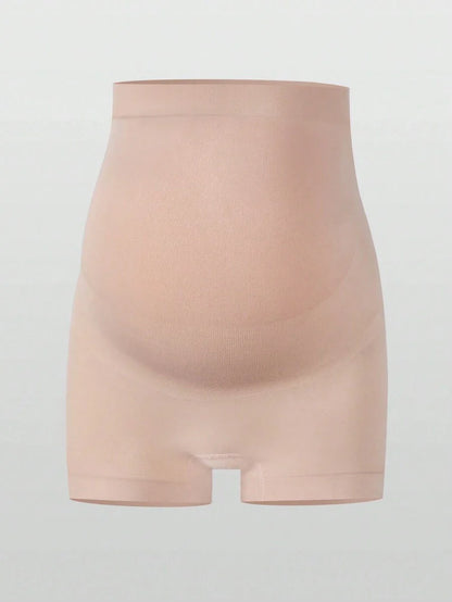 Hart & Haze Maternity Belly Support Shorts - High Waist Expandable Panel Yoga, Christmas Edition