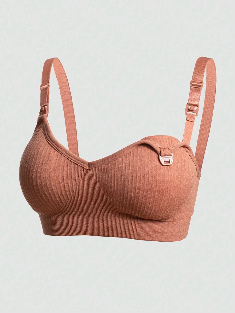 3PCS Maternity Nursing Bra Set Women Front Clip Closure Comfortable Breastfeeding Support Bras