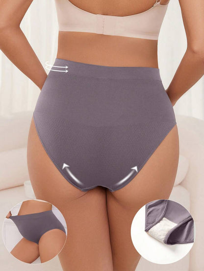 Maternity Panties 5 Pack - Solid Color Simple Soft Stretch High Waist, Pregnancy Daily Wear