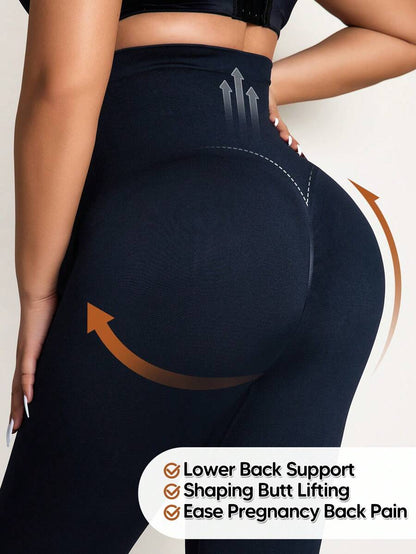 Maternity Solid High Waist Biker Shorts - Comfortable Pregnancy Fit