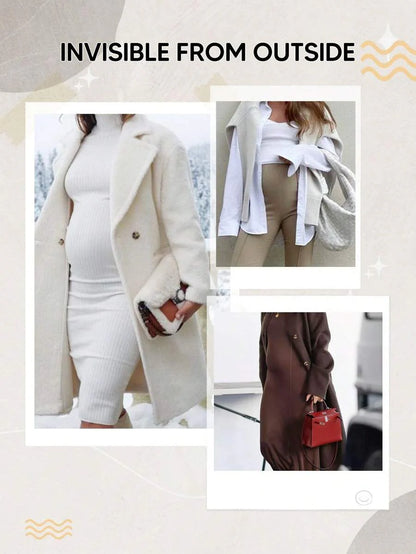 Maternity Solid High Waist Biker Shorts - Comfortable Pregnancy Fit