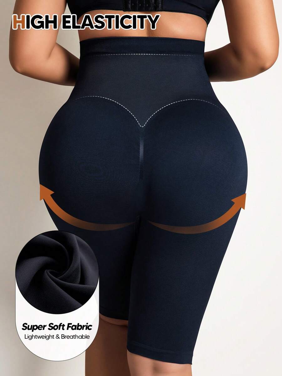 Maternity Solid High Waist Biker Shorts - Comfortable Pregnancy Fit